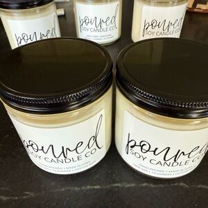 NWOT 2 Poured Soy Candle 23 Oz. Crème Brûlée strong delicious bakery scent NEW